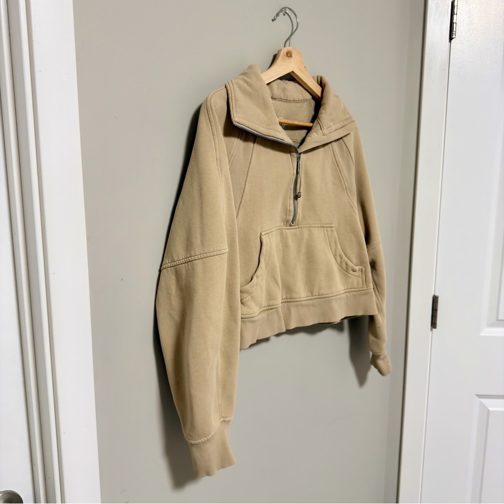 LULULEMON Scuba Oversized Half Zip Hoodie - Trench - Picture 6 of 7